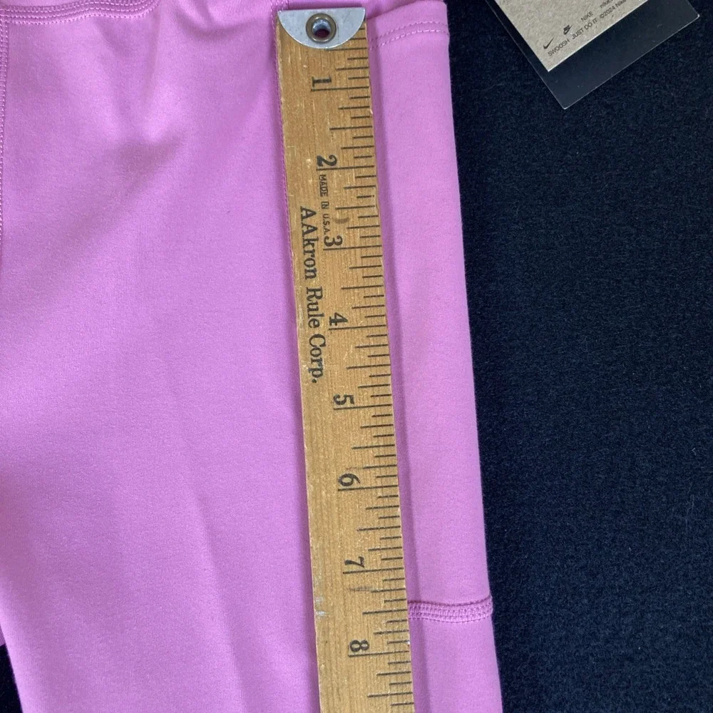 Nike One Dri-fit Pink Leggings Youth Girls‎ Size L FZ5607-646 NWT With Pockets